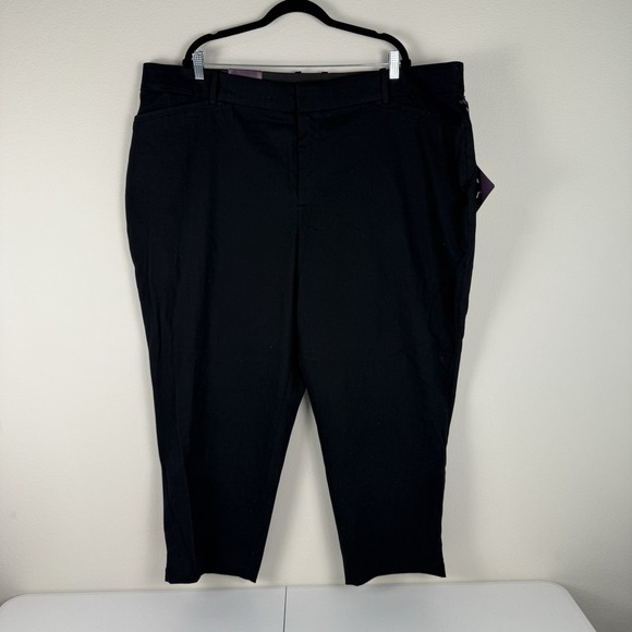 Ava & Viv Pants - NWT AVA & VIV Women's Black  Stretch  Ankle High-Rise Pants  Size 26 Plus Career